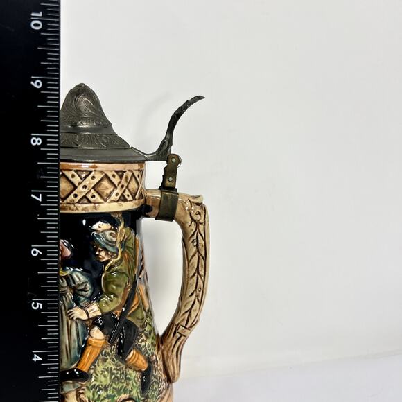 Mid Century German Beer Stein Music Box VTG Collect Decor Wiesn  Octoberfest - Picture 3 of 11
